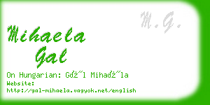 mihaela gal business card